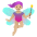 Woman Fairy Medium Light Skin Tone Emoji from Noto Emoji Set