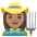 Woman Farmer Medium Skin Tone Emoji from Noto Emoji Set
