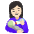 Woman Feeding Baby Light Skin Tone Emoji from Noto Emoji Set