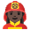 Woman Firefighter Dark Skin Tone Emoji from Noto Emoji Set
