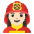 Woman Firefighter Light Skin Tone Emoji from Noto Emoji Set