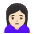Woman Frowning Light Skin Tone Emoji from Noto Emoji Set