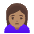 Woman Frowning Medium Skin Tone Emoji from Noto Emoji Set