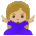 Woman Gesturing No Medium Light Skin Tone Emoji from Noto Emoji Set