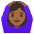 Woman Gesturing Ok Medium Dark Skin Tone Emoji from Noto Emoji Set
