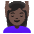 Woman Getting Massage Dark Skin Tone Emoji from Noto Emoji Set