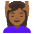 Woman Getting Massage Medium Dark Skin Tone Emoji from Noto Emoji Set