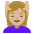 Woman Getting Massage Medium Light Skin Tone Emoji from Noto Emoji Set