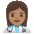Woman Health Worker Medium Skin Tone Emoji from Noto Emoji Set