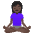 Woman In Lotus Position Dark Skin Tone Emoji from Noto Emoji Set