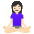 Woman In Lotus Position Light Skin Tone Emoji from Noto Emoji Set