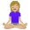 Woman In Lotus Position Medium Light Skin Tone Emoji from Noto Emoji Set