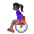 Woman In Manual Wheelchair Dark Skin Tone Emoji from Noto Emoji Set