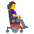 Woman In Motorized Wheelchair Facing Right Emoji from Noto Emoji Set