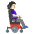 Woman In Motorized Wheelchair Facing Right Light Skin Tone Emoji from Noto Emoji Set
