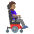 Woman In Motorized Wheelchair Facing Right Medium Skin Tone Emoji from Noto Emoji Set