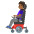 Woman In Motorized Wheelchair Medium Dark Skin Tone Emoji from Noto Emoji Set