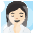 Woman In Steamy Room Light Skin Tone Emoji from Noto Emoji Set
