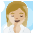 Woman In Steamy Room Medium Light Skin Tone Emoji from Noto Emoji Set