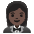 Woman In Tuxedo Dark Skin Tone Emoji from Noto Emoji Set