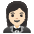 Woman In Tuxedo Light Skin Tone Emoji from Noto Emoji Set