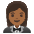 Woman In Tuxedo Medium Dark Skin Tone Emoji from Noto Emoji Set