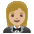 Woman In Tuxedo Medium Light Skin Tone Emoji from Noto Emoji Set