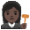 Woman Judge Dark Skin Tone Emoji from Noto Emoji Set