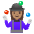 Woman Juggling Medium Skin Tone Emoji from Noto Emoji Set