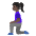 Woman Kneeling Dark Skin Tone Emoji from Noto Emoji Set
