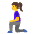Woman Kneeling Emoji from Noto Emoji Set