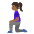 Woman Kneeling Medium Dark Skin Tone Emoji from Noto Emoji Set
