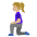 Woman Kneeling Medium Light Skin Tone Emoji from Noto Emoji Set