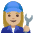 Woman Mechanic Medium Light Skin Tone Emoji from Noto Emoji Set