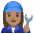 Woman Mechanic Medium Skin Tone Emoji from Noto Emoji Set