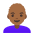Woman Medium Dark Skin Tone Bald Emoji from Noto Emoji Set