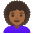 Woman Medium Dark Skin Tone Curly Hair Emoji from Noto Emoji Set