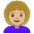 Woman Medium Light Skin Tone Curly Hair Emoji from Noto Emoji Set