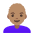 Woman Medium Skin Tone Bald Emoji from Noto Emoji Set