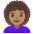 Woman Medium Skin Tone Curly Hair Emoji from Noto Emoji Set