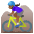 Woman Mountain Biking Medium Dark Skin Tone Emoji from Noto Emoji Set
