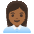 Woman Office Worker Medium Dark Skin Tone Emoji from Noto Emoji Set