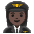 Woman Pilot Dark Skin Tone Emoji from Noto Emoji Set