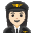 Woman Pilot Light Skin Tone Emoji from Noto Emoji Set