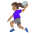 Woman Playing Handball Medium Skin Tone Emoji from Noto Emoji Set