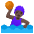 Woman Playing Water Polo Dark Skin Tone Emoji from Noto Emoji Set