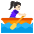 Woman Rowing Boat Light Skin Tone Emoji from Noto Emoji Set