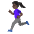 Woman Running Dark Skin Tone Emoji from Noto Emoji Set