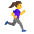 Woman Running Facing Right Emoji from Noto Emoji Set