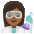 Woman Scientist Medium Dark Skin Tone Emoji from Noto Emoji Set